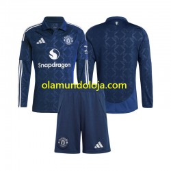 Camisola Manchester United Criança Equipamento Primeiro 2024-2025 Manga Comprida